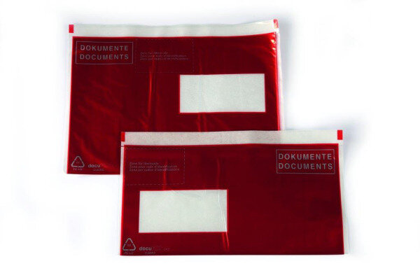 B&Uuml;ROLINE Pochette courier D/F C6/5 306249 rouge 250 pcs.