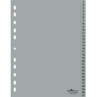 DURABLE Kunststoff-Register, Zahlen, A4, 5-teilig, 1 - 5