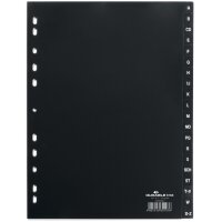 DURABLE Kunststoff-Register, A-Z, A4, 20-teilig, grau