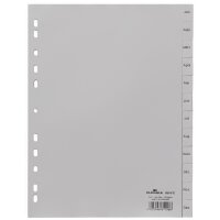 DURABLE Kunststoff-Register, Monate, A4, Januar - Dezember
