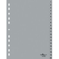 DURABLE Kunststoff-Register, Zahlen, A4, 15-teilig, 1 - 15