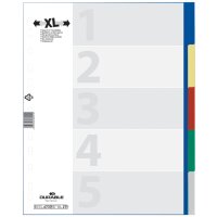 DURABLE Kunststoff-Register, A4, PP, 5-teilig, überbreit