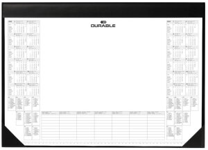 DURABLE Schreibunterlage mit Kalenderblock, schwarz