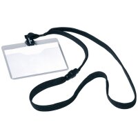 DURABLE Namensschild, mit Textilband, 90 x 60 mm, dunkelblau