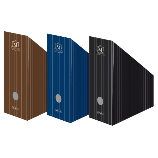 herlitz Wellpappe-Stehsammler Montana, für DIN A4, blau