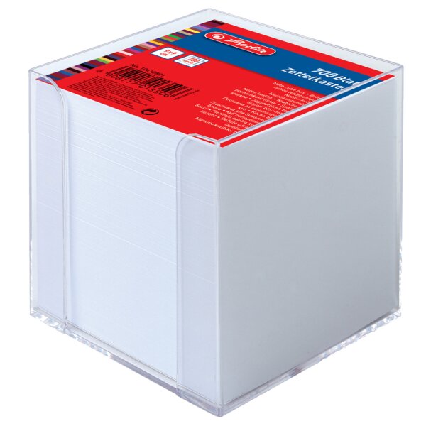 herlitz Boîtier pour bloc-notes, en plastique, transparent