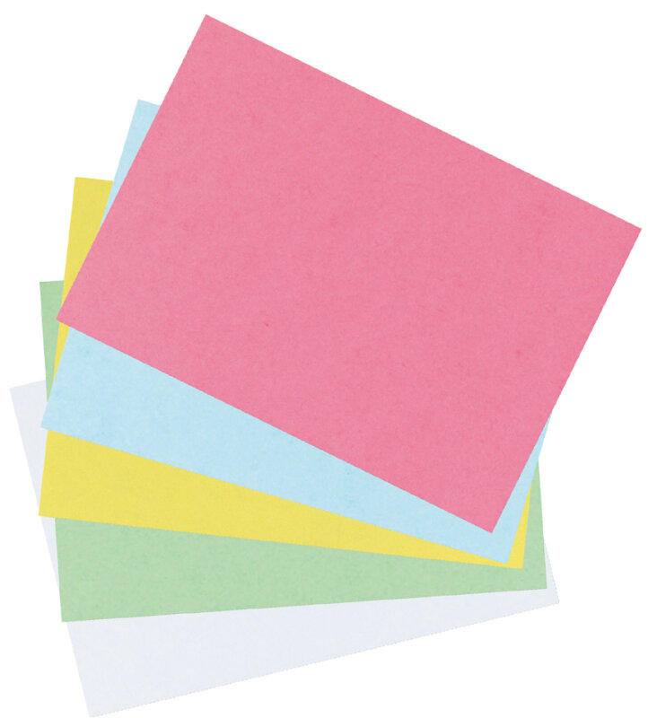herlitz Fiches bristol, A7, lign&eacute;, assorti