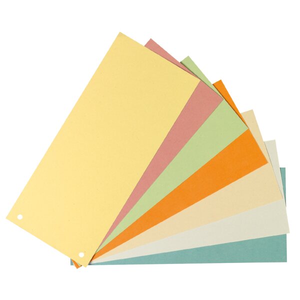 herlitz Intercalaires, pour format A4, carte lustrée, bleu