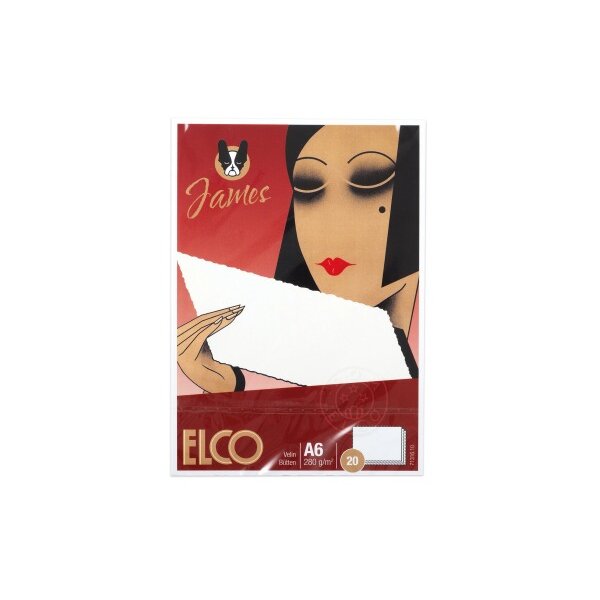 ELCO Couverts Velin C6 71318.10 weiss, 100g 20 Stück