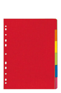 herlitz Intercalaires en carton, uni, A4, coloré,...