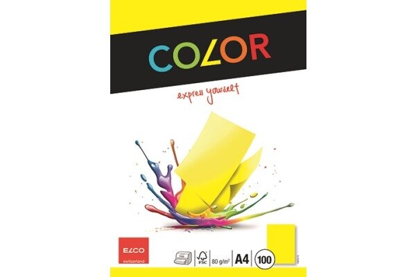 ELCO Office Color Papier A4 74616.72 80g, jaune 100 feuilles