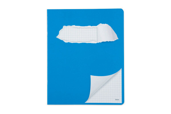 ELCO Cahier 17,5x22cm 73053.38 quadrill&eacute; bleu