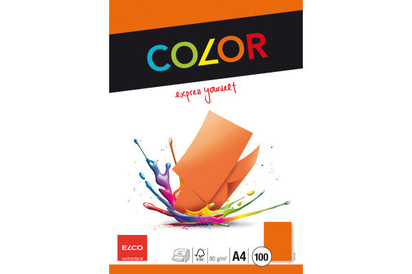 ELCO Office Color Papier A4 74616.82 80g, orange 100 Blatt