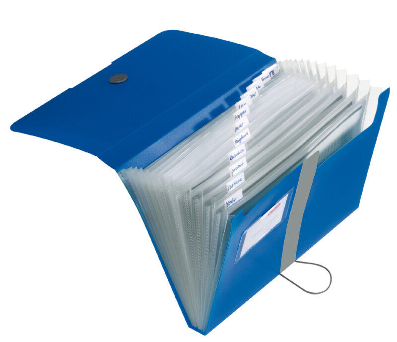 herlitz F&auml;chermappe easy orga to go, 12 F&auml;cher, schwarz