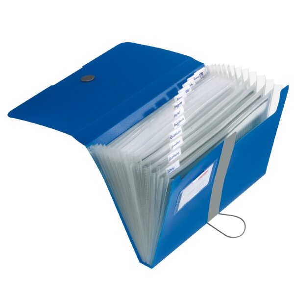 herlitz F&auml;chermappe easy orga to go, 12 F&auml;cher, schwarz