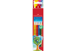 FABER-CASTELL Farbstifte Colour Grip 112406 6 Farben