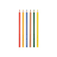 FABER-CASTELL Farbstifte Colour Grip 112406 6 Farben