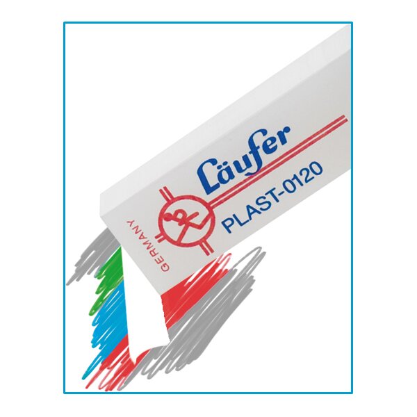 Läufer Kunststoff-Radierer PLAST-0120, transparent