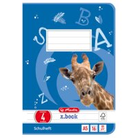 herlitz Schulheft x.book, DIN A5, Lineatur 7 kariert