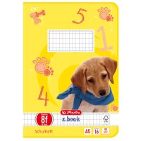 herlitz Schulheft x.book, DIN A5, Lineatur 8f rautiert
