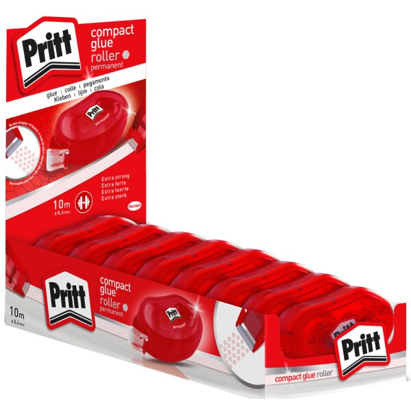 Pritt Kleberoller Compact, permanent, 8er Display