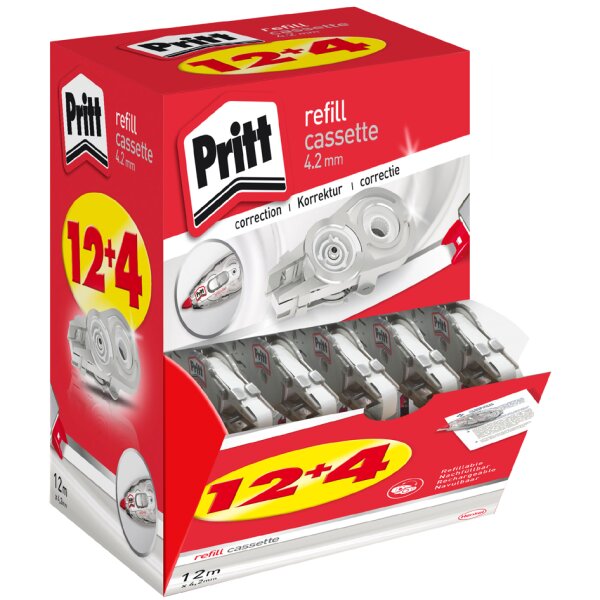 Pritt Roller correcteur Refill Flex 970, multi pack de 16