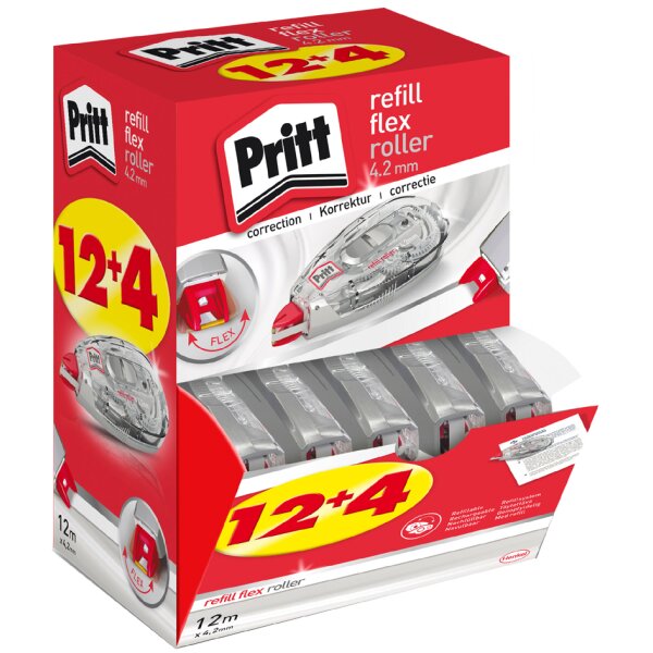 Pritt Refillkassette Flex 970, 4,2 mm x 12 m, 16er Multipack