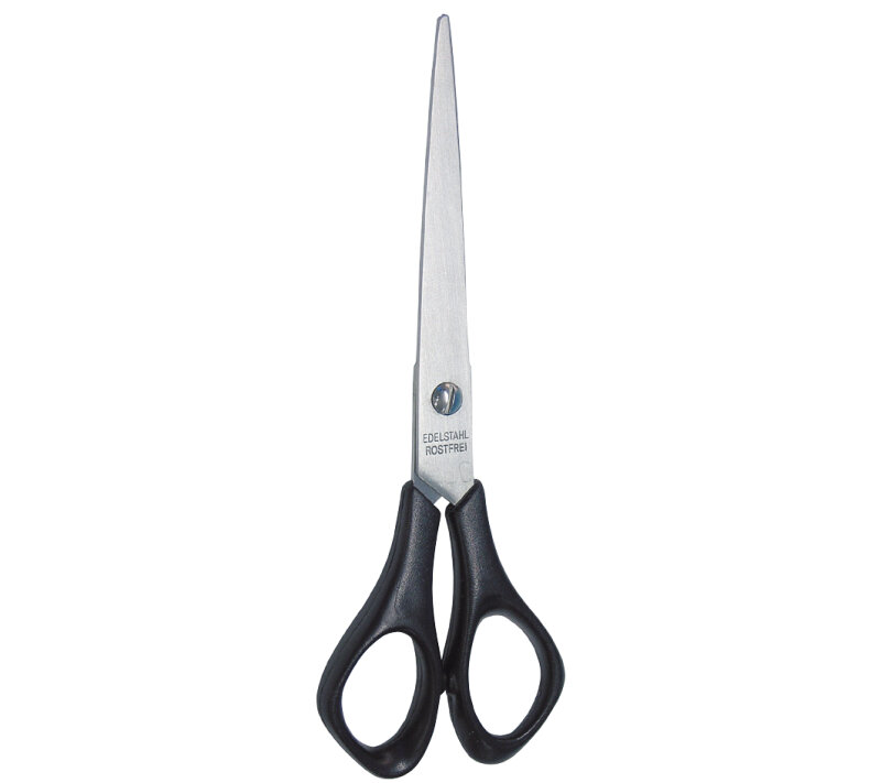 WEDO Edelstahl-Universalschere, spitz, L&auml;nge: 160 mm,schwarz
