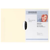 PAGNA Bewerbungsmappe "Swing", DIN A4, aus Karton, schwarz