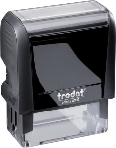 trodat Tampon pour texte Printy 4910 4.0, 3 lignes, noir