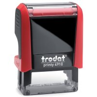 trodat Tampon pour texte Printy 4910 4.0, 3 lignes, noir