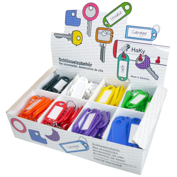 WEDO Schlüsselanhänger mit Ring, 200er Display
