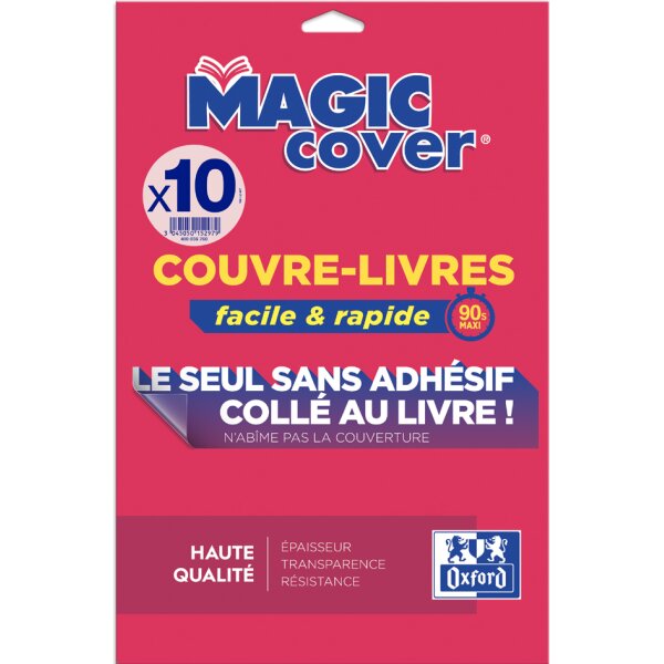 Oxford Couvre-livres Magic Cover, contenu: 5 feuilles