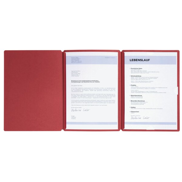 PAGNA Bewerbungsmappe "Spirit", DIN A4, aus Karton, schwarz