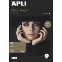 APLI Papier photo bright, A4, 200 g/m2, brillant