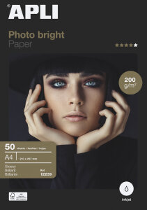 APLI Foto-Papier bright PRO, DIN A4, 280 g qm,...