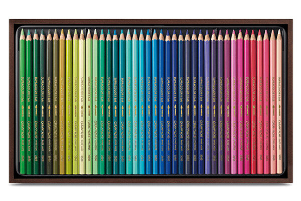 CARAN DACHE Crayon coul. Supracolor 3,8mm 3888.480 ass. cofret bois 80 piece