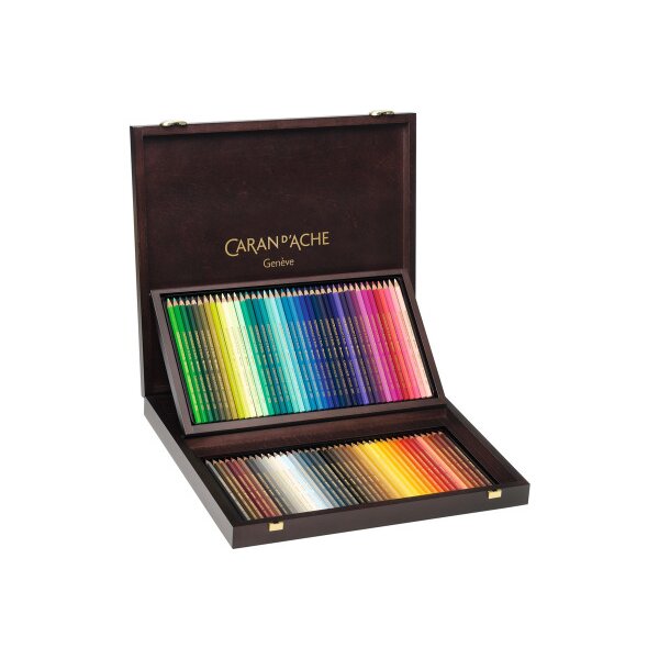 CARAN DACHE Crayon coul. Supracolor 3,8mm 3888.920 ass. cofret bois 120 piece