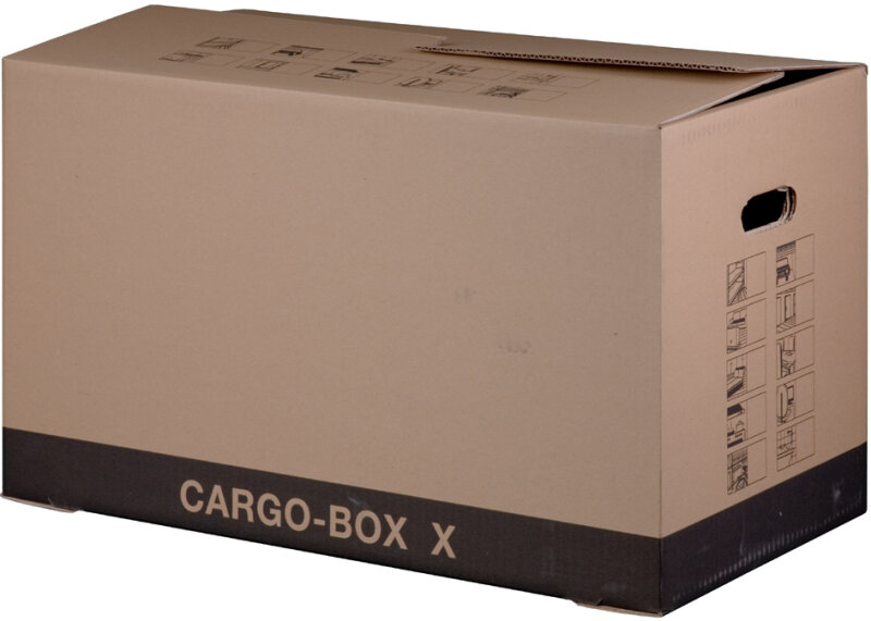 smartboxpro Carton de d&eacute;m&eacute;nagement CARGO-BOX-PLUS S,marron