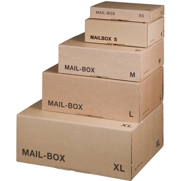 SMARTBOXPRO Paket-Versandkarton MAIL BOX, Grösse: L, braun