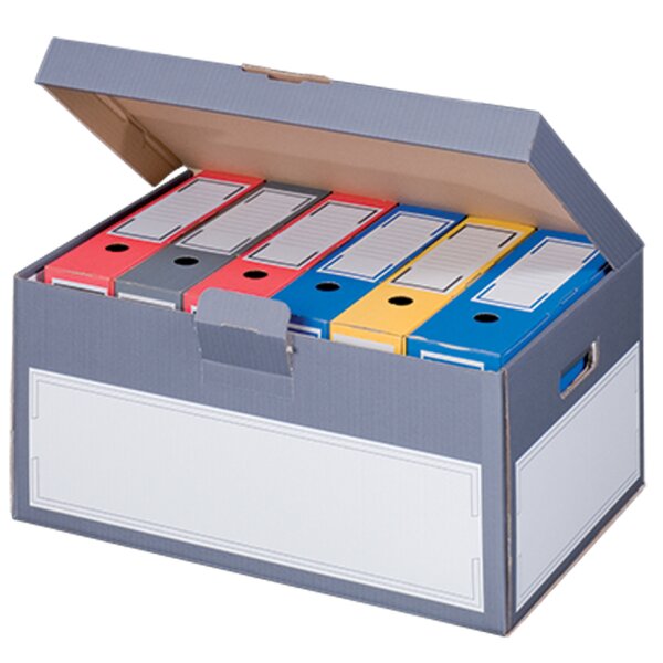 SMARTBOXPRO Archiv-Klappdeckelbox, grau