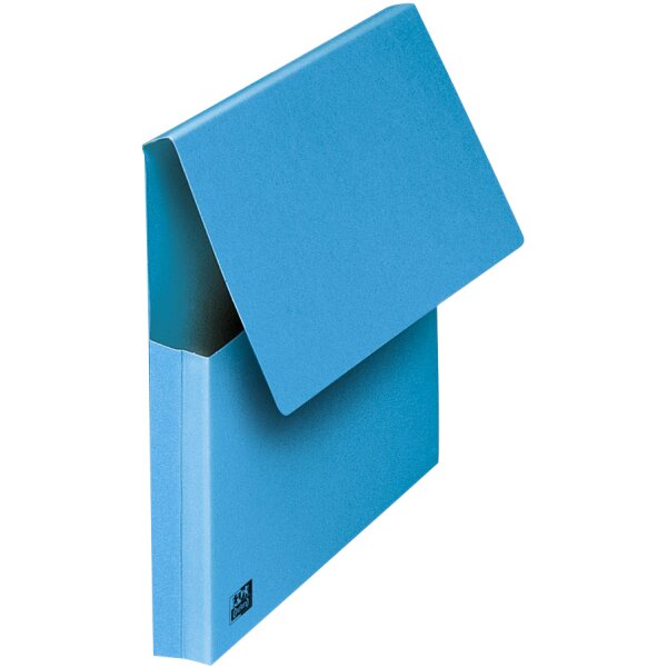 Oxford Pochette document à soufflet, A4, carton, bleu vif