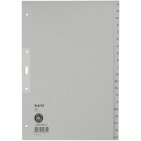 LEITZ Intercalaires en papier naturel, A-Z, A4+, mi-hauteur