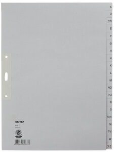 LEITZ Tauenpapier-Register, A-Z, A4 Überbreite,...