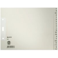 LEITZ Intercalaires en papier naturel, A-Z, A4 extra-large