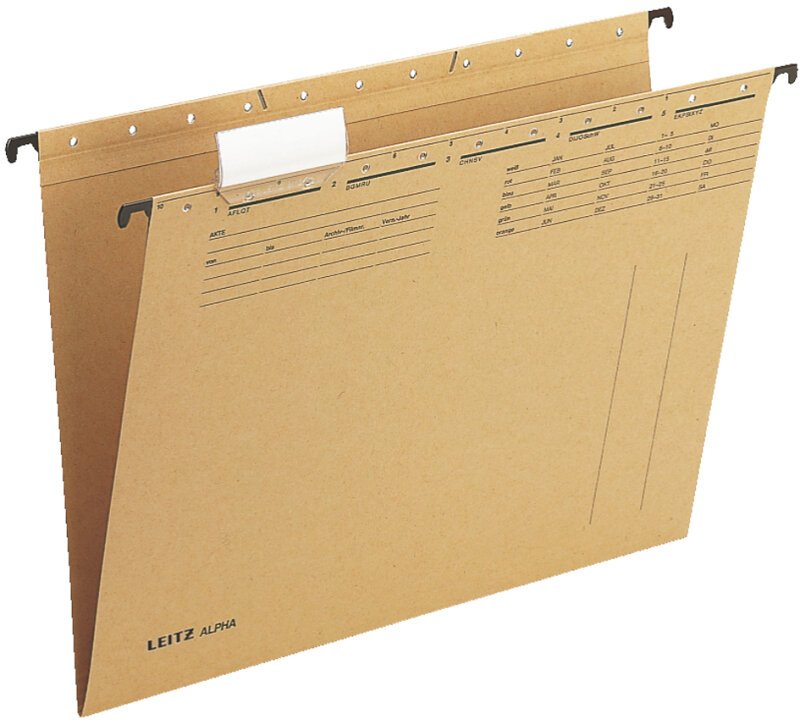 LEITZ ALPHA H&auml;ngemappe, A4, seitlich offen, natron