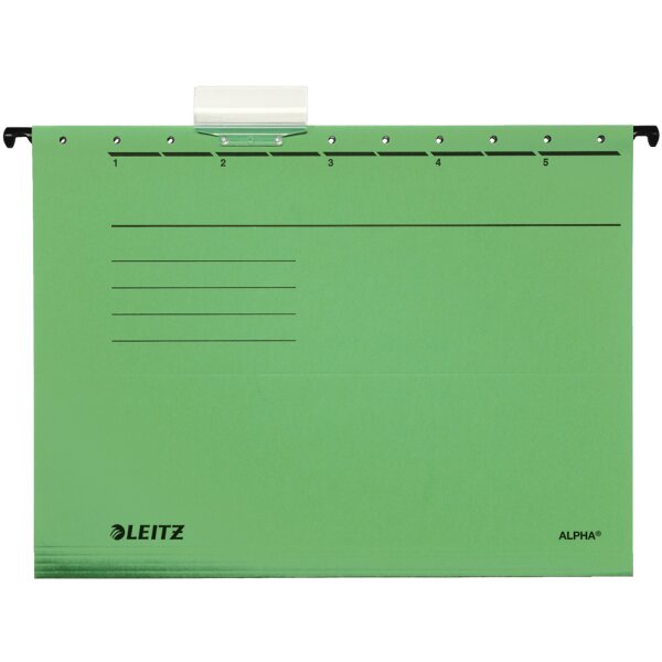 LEITZ ALPHA Hängemappe, A4, seitlich offen, grau