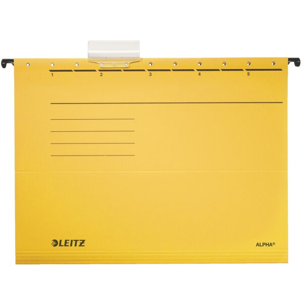 LEITZ ALPHA Hängemappe, A4, seitlich offen, grau