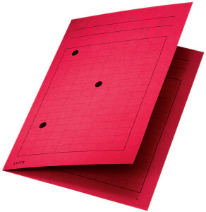 LEITZ Umlaufmappe, DIN A4, Manilakarton 320 g qm, rot