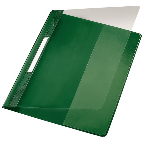 LEITZ Chemise à lamelle Exquisit, format A4+, PVC, gris